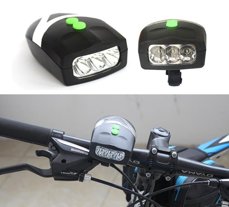 [HCM]Combo Đèn Chiếu Hậu Cảnh Báo Và Đèn Chiếu Sáng Kiêm Còi Xe đạp
