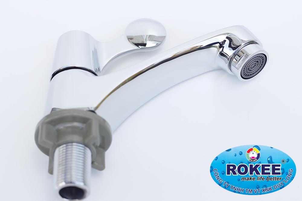 VÒI LAVABO LẠNH ROKEE RD309 (Trắng bạc)