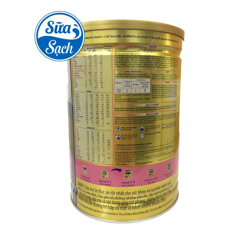 Sữa bột Enfamil A+ 2 1.7kg date mới