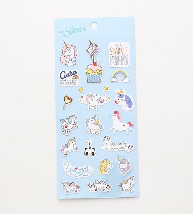 Sticker dán trang trí Unicorn