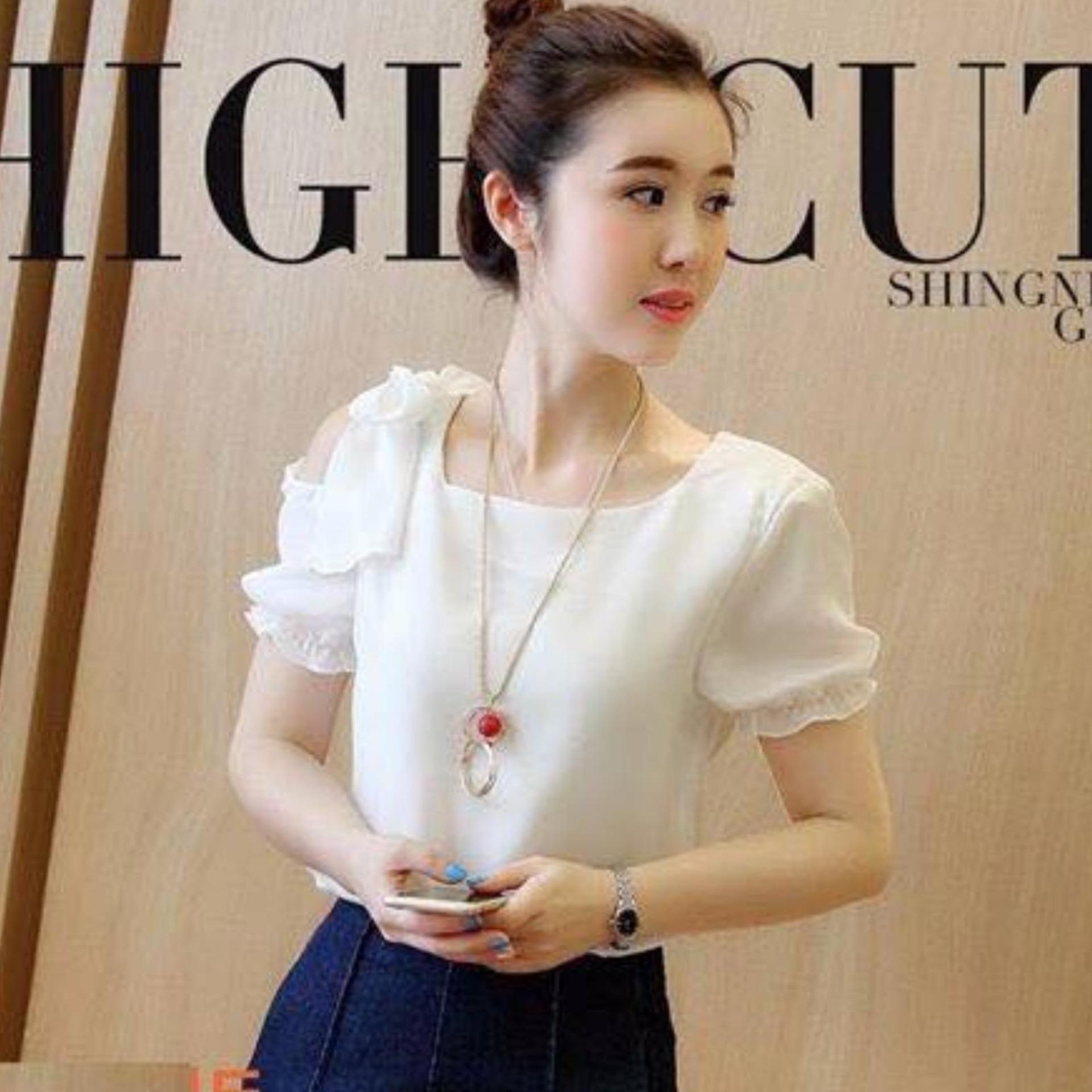 áo công sở tay rớt đính nơ vai dịu dàng
