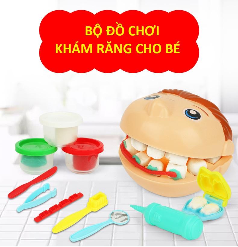 [HCM]Bộ đồ chơi đất nặn chăm sóc sức khỏe răng miệng cho bé