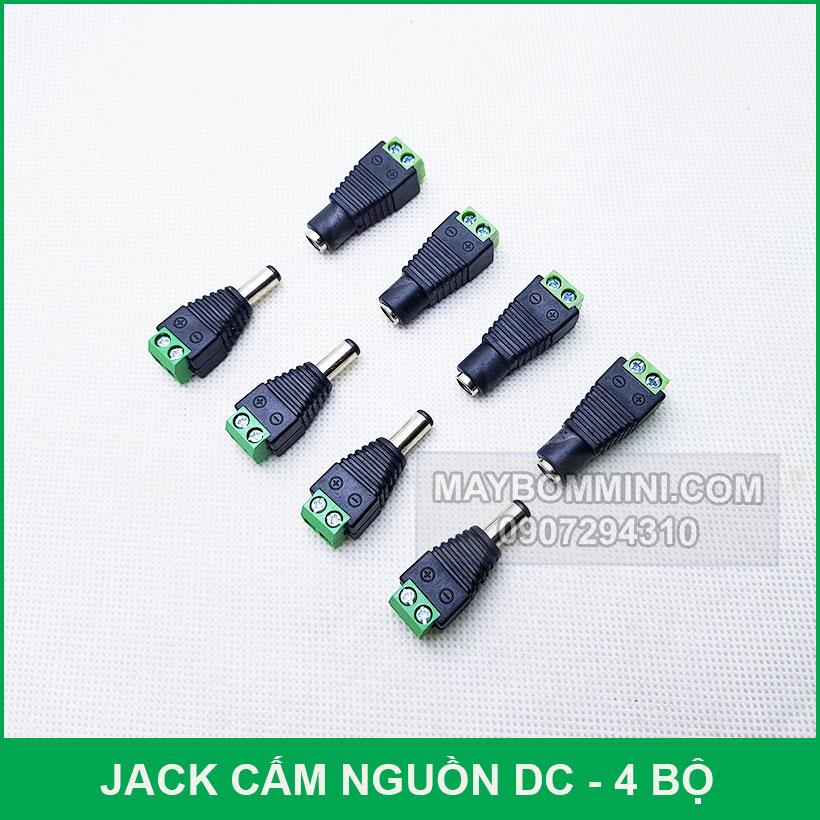 Bộ 4 Jack cấm nguồn điện DC đực cái