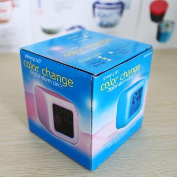 Đồng hồ báo thức 7 màu Angry Bird