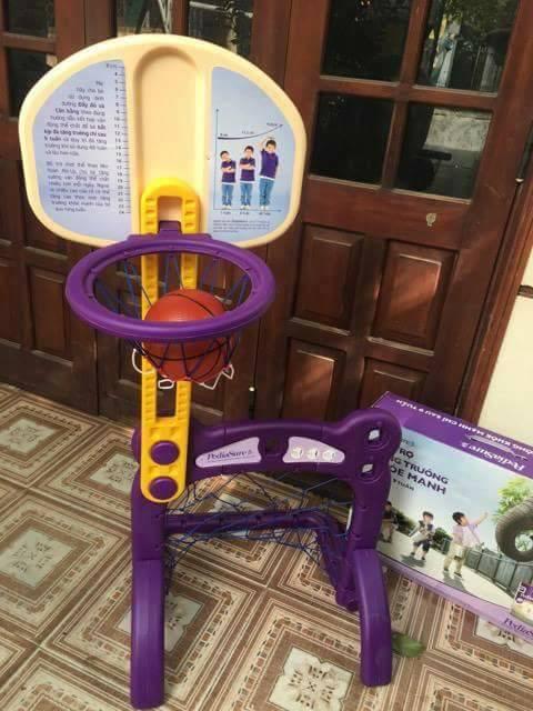 Bộ bóng rổ + khung thành bóng đá cho bé