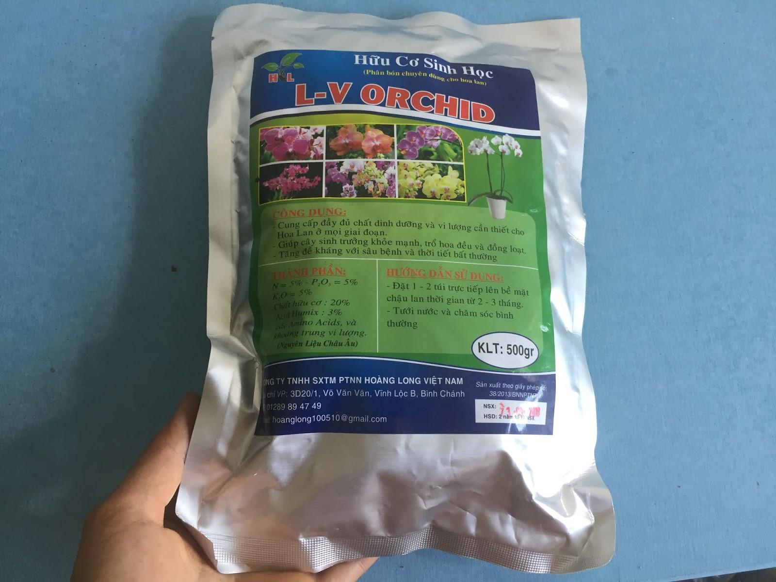 Phân bón hữu cơ sinh học chuyên dùng cho hoa Lan