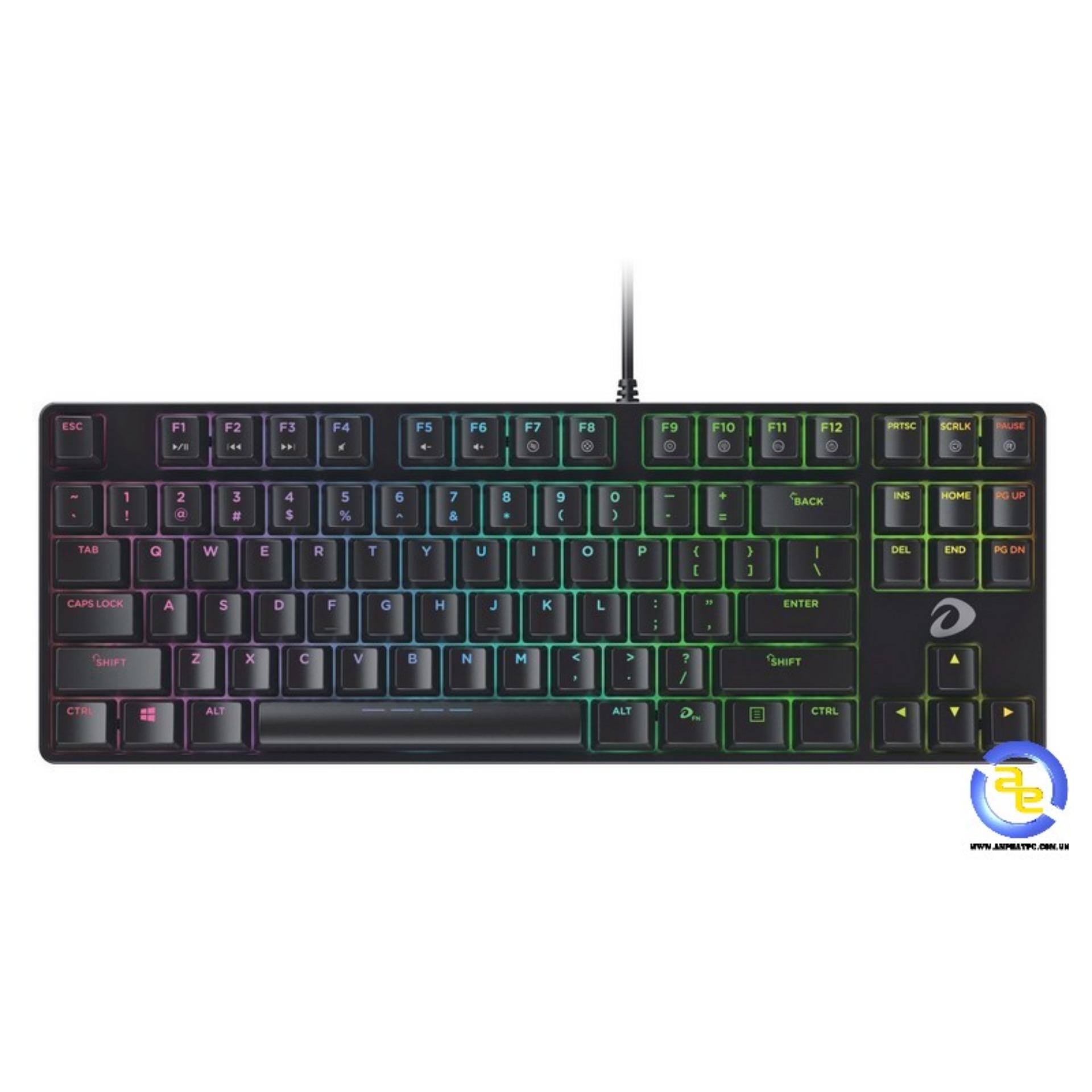 Bàn phím cơ Gaming DAREU EK880 87KEY (RGB, Blue/ Brown/ Red D switch)