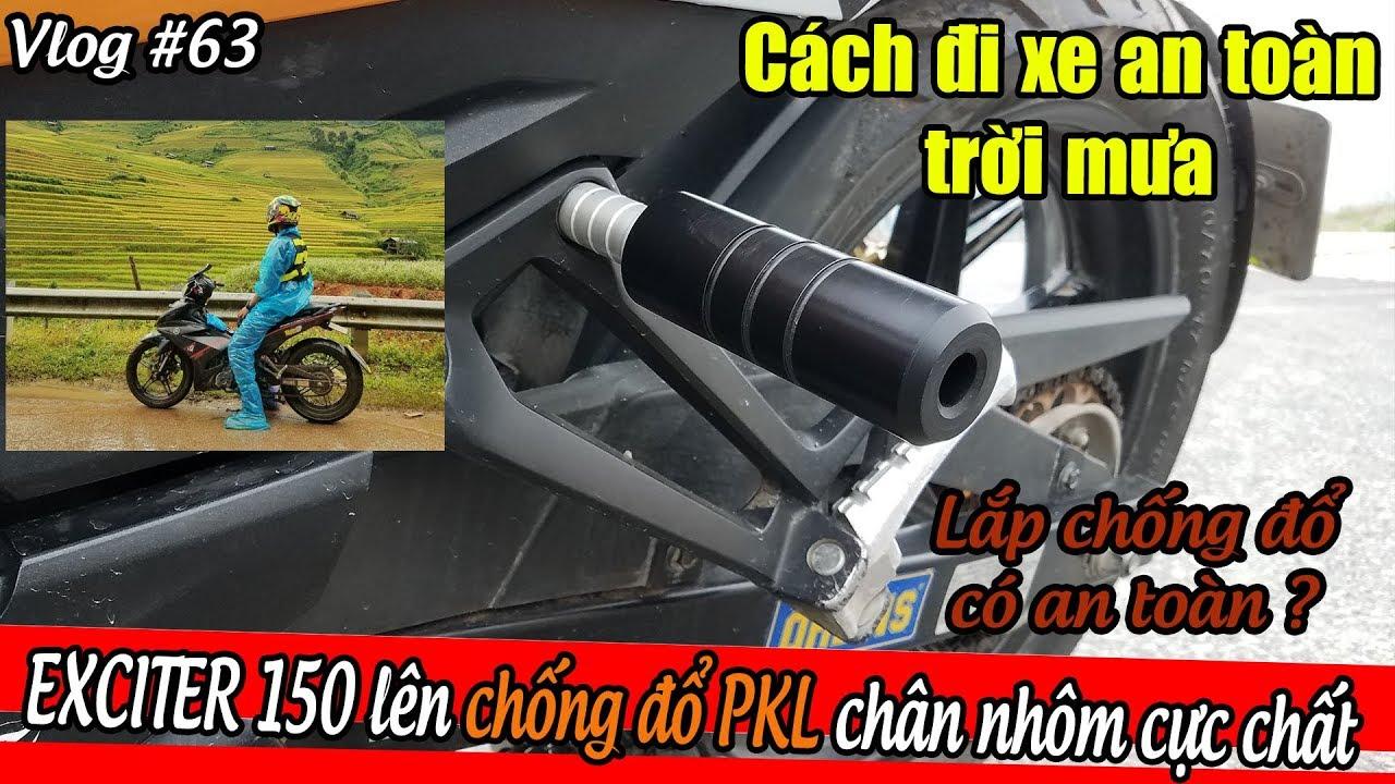 Bộ 2 Gù Chống Đổ, Chống Ngã SAU CAO CẤP PKL dành cho mô tô xe máy
