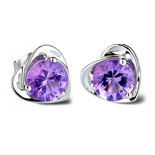 [HCM]Freeship Bông tai trái tim đá zircon BHBT156