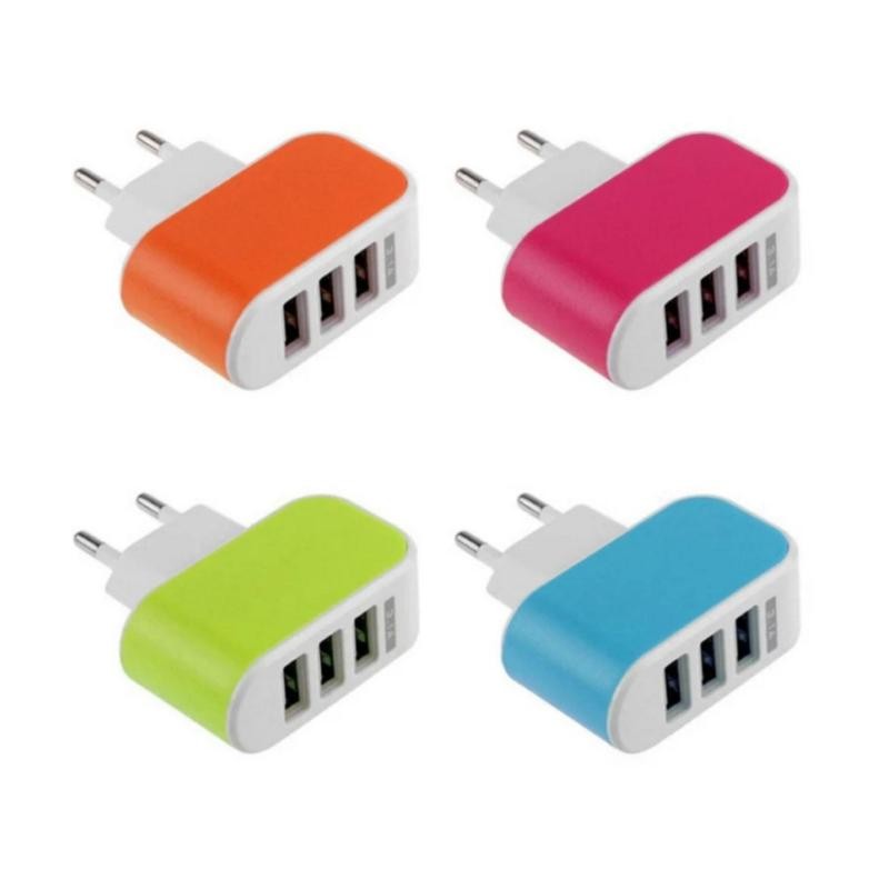 [HCM]Cục sạc 3 cổng USB TTP (Xanh lá)
