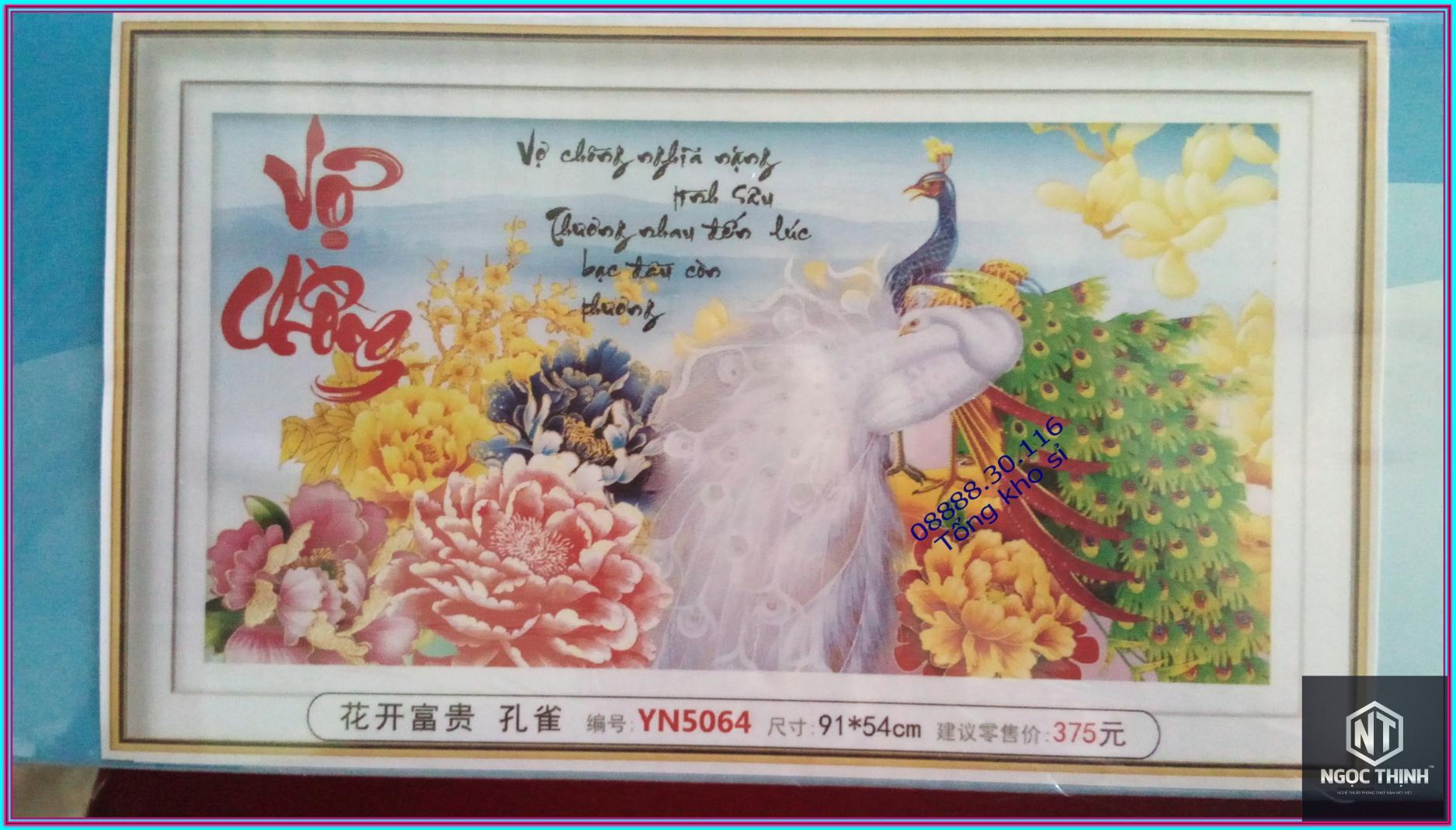 Tranh đính đá vợ chồng yn5064