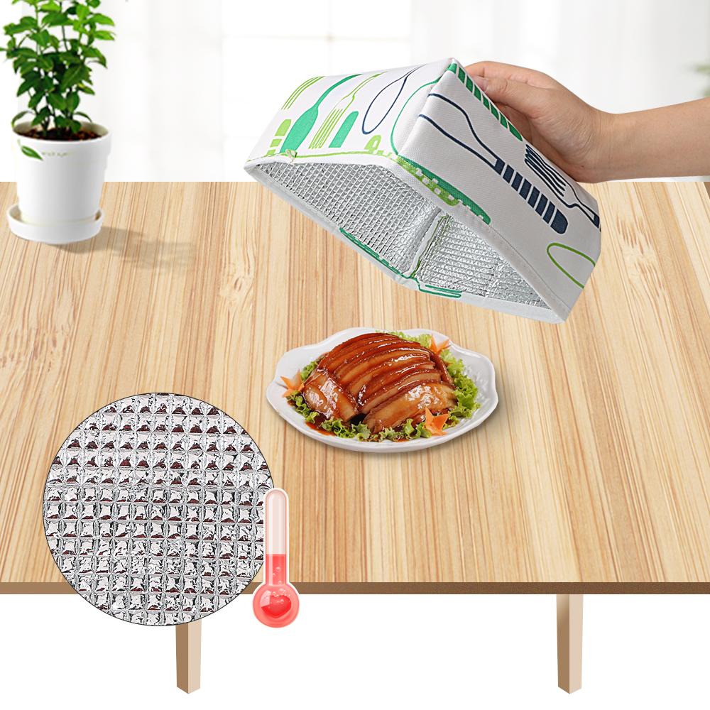 Kitchen Cooking Tools Heat Preservation Keep Warm Reusable Food Covers Aluminum Foil Cover Anti Fly Mosquito Meal Cover Table Mesh