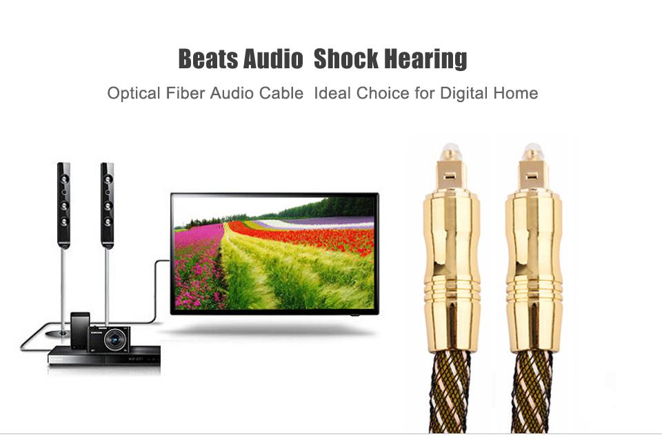 Dây audio quang (Toslink Optical) 2 đầu mạ vàng 24k