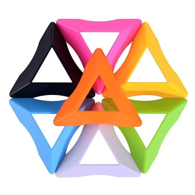 Com 5 chiếc giá kệ Rubik' (Đỏ)