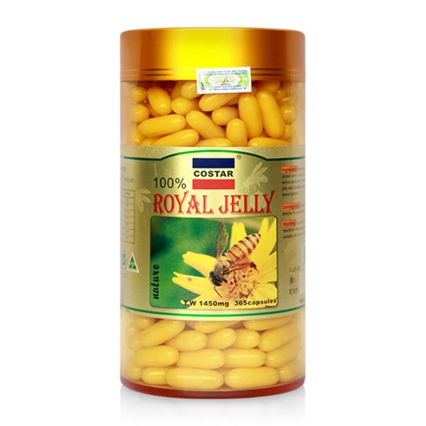 viên uống sữa ong chúa costar úc royal jelly soft gel capsules 1450mg (100 viên) 2