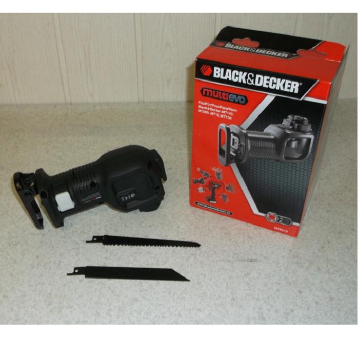Đầu cưa kiếm (dành cho MULTI EVO) Black+Decker MTRS10-XJ (Kèm 2 lưỡi cưa sắt, gỗ)