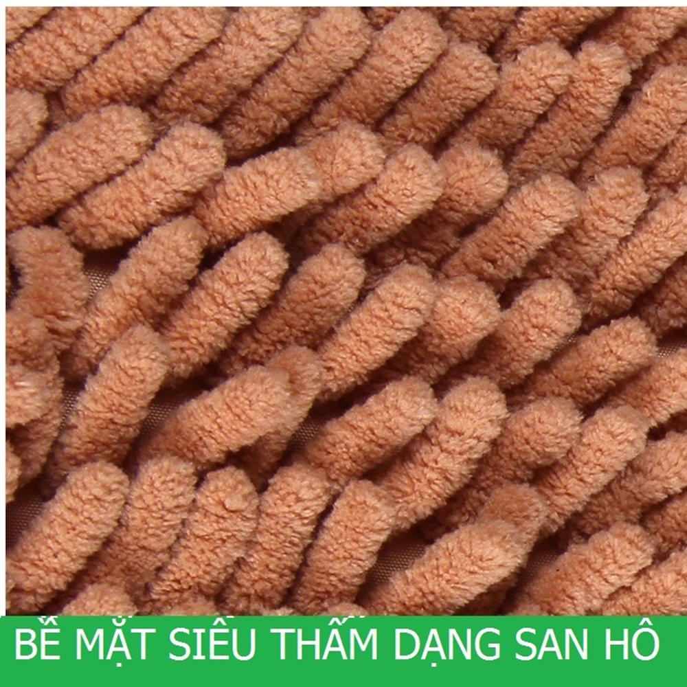 Thảm vải san hô siêu thấm nước  48 x 30cm  - MS