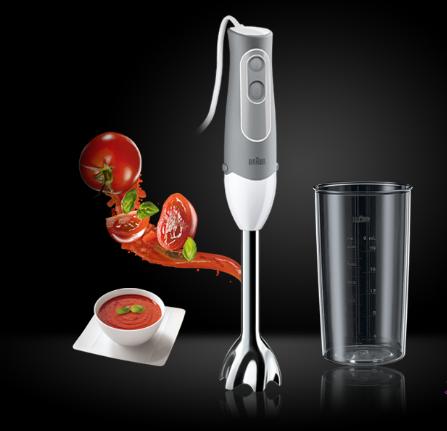 Máy xay cầm tay Braun MQ 535 Sauce (Trắng phối xám)