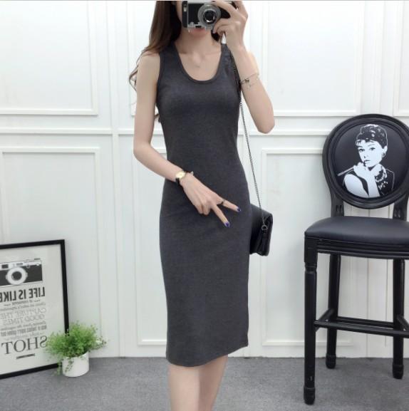 [HCM]ĐẦM BODY THUN 3 LỖ GÂN XẺ TÀ
