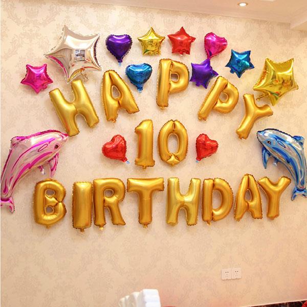 Bóng bay trang trí sinh nhật Happy birthday