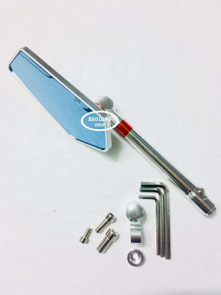 Kính chiếu hậu xe máy kiểu Iphone Xéo (màu Bạc)1 cái bên trái,Sản Phẩm Chất Lượng, Gian Hàng Uy Tín, Giá Cả Cực Tốt, Mua Ngay.