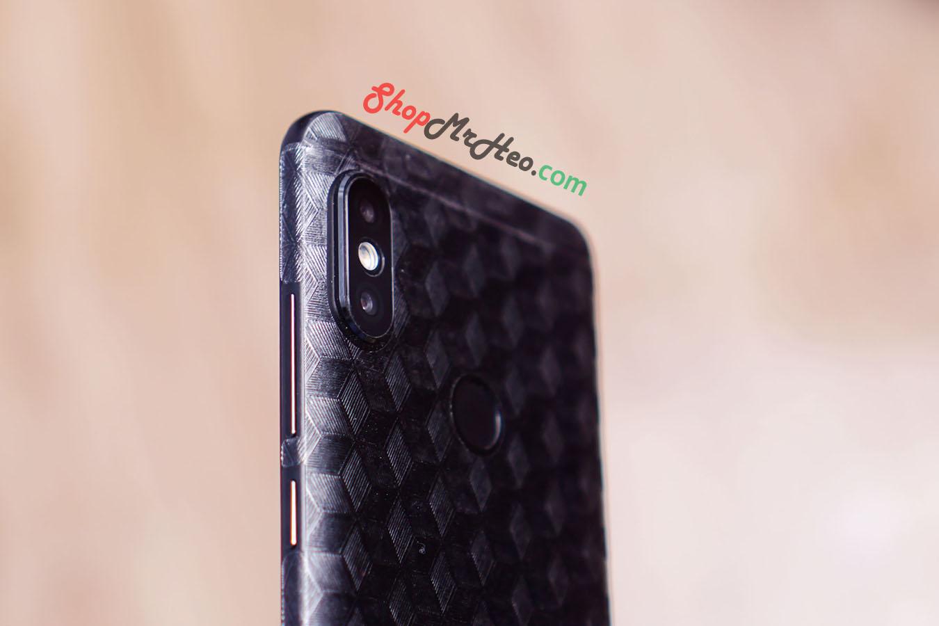 [HCM]Bộ 3 Skin Dán Mặt Lưng Vân 3D Xiaomi Redmi Note 5 Pro