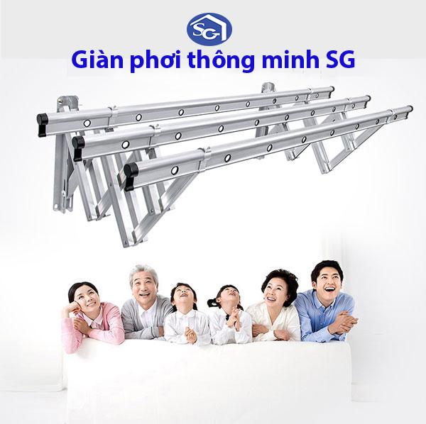 Giàn phơi thông minh gắn tường Cao cấp nhập khẩu