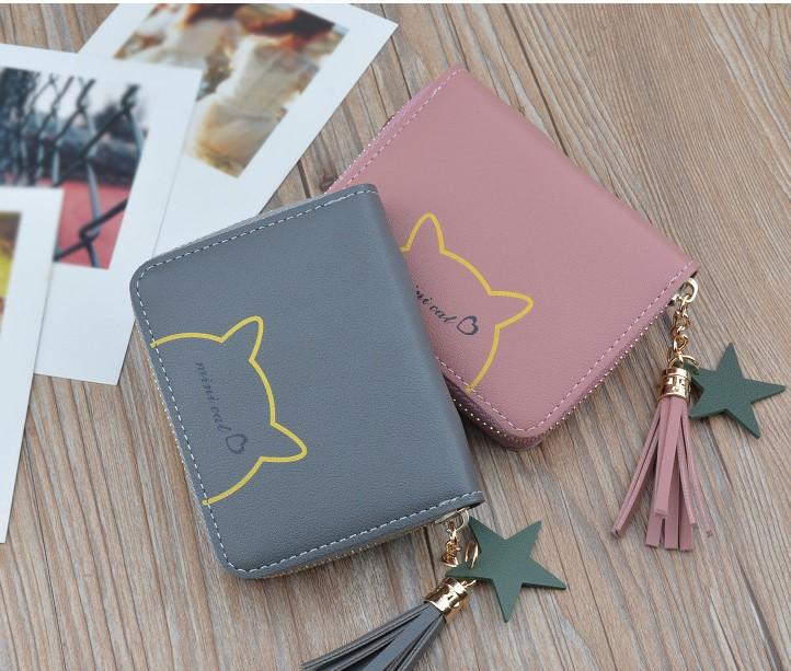 Ví Nữ Mini Cao Cấp Hàn Quốc TN01 ( màu Xám ).
