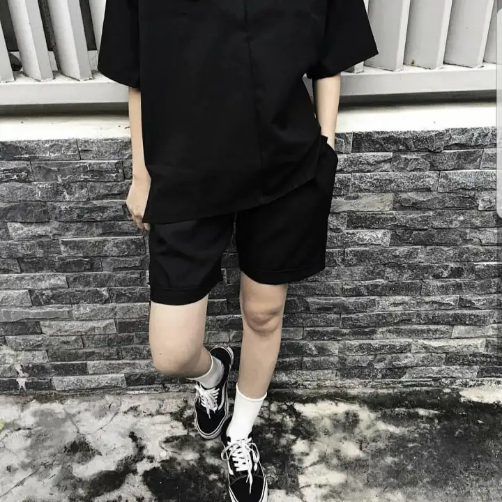 Quần Short Kaki All Black