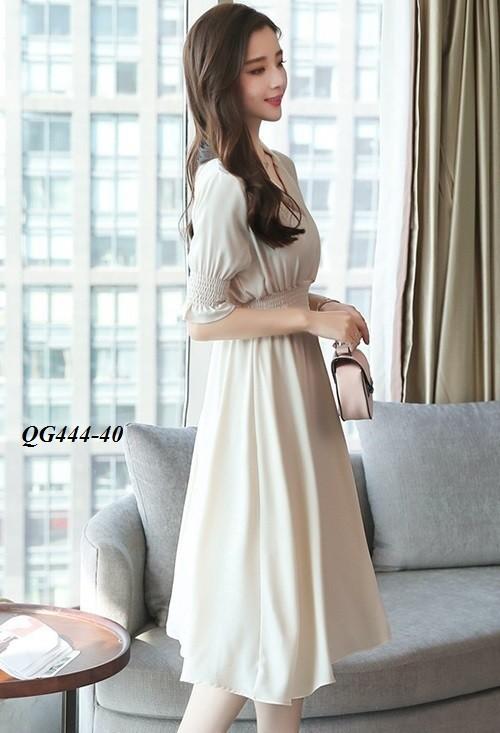 ĐẦM XÒE SƠ MI NHÚNG EO - SIZE S-6XL