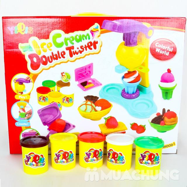 Bộ đất nặn làm kem, đồ chơi đất set làm kem cho bé, Do choi dat nan