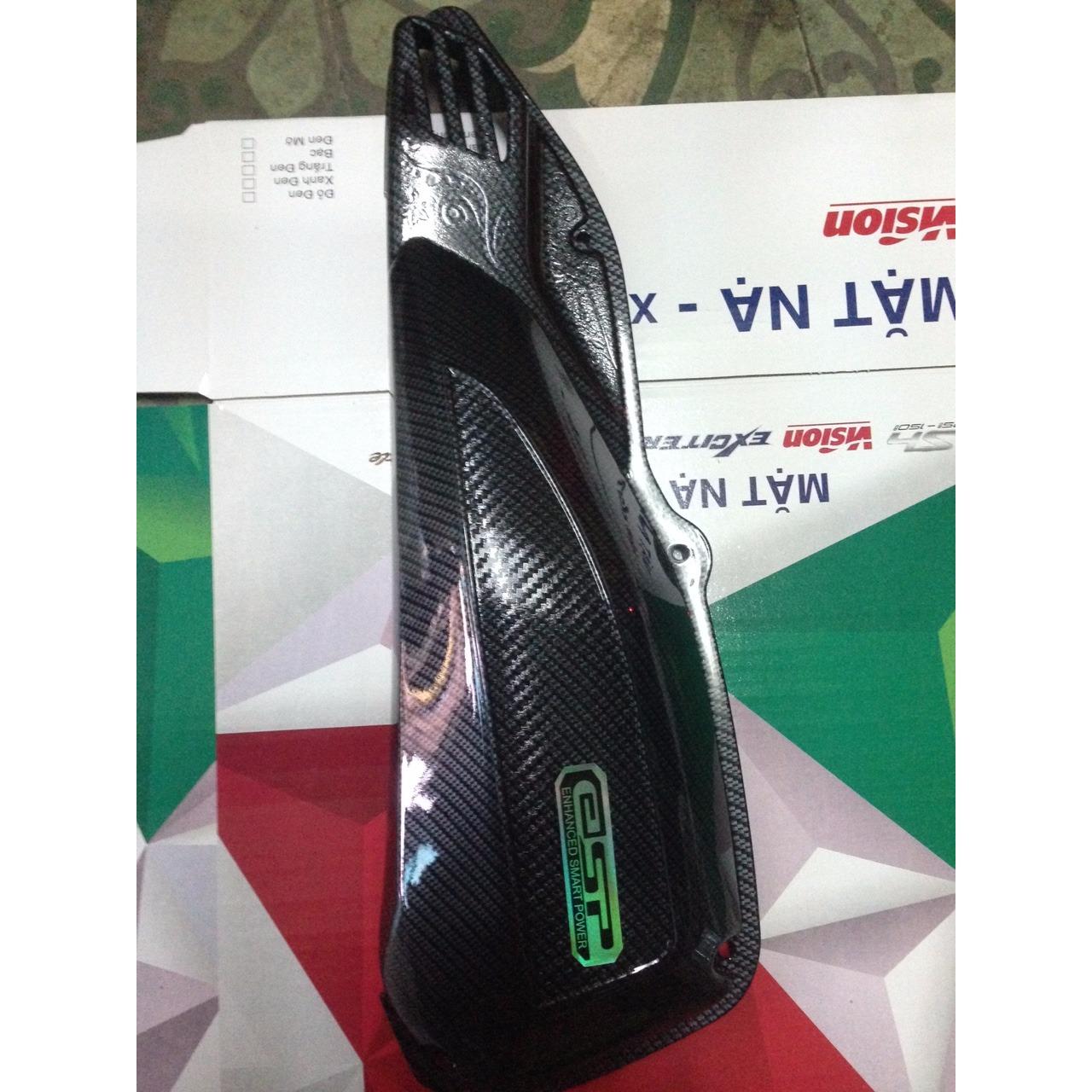 Combo 3 món Che Pô + Bầu e + Quạt gió Cacbon cho xe Honda Vision 2014 - 2019