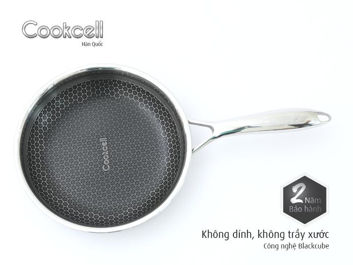 Chảo CHIÊN inox Blackcube cỡ lớn 28cm