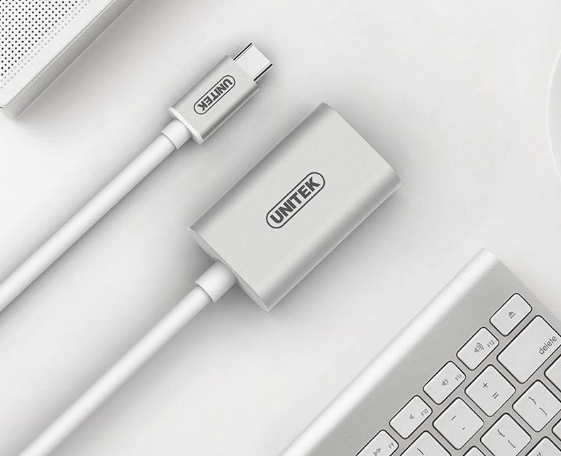 Cáp chuyển USB Type-C sang HDMI 4K*2K Unitek Y-6316 (Bạc)