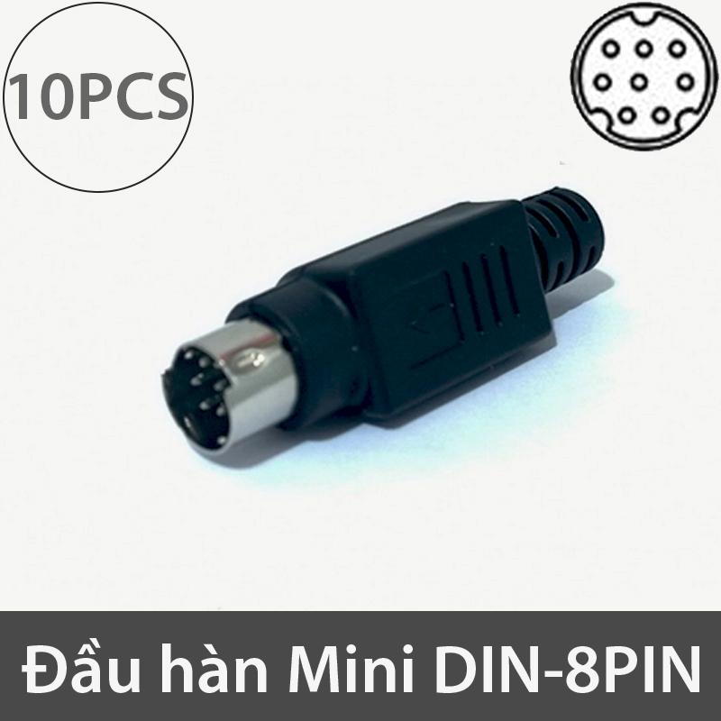 Combo 10 pcs mini din 6pin solder jack connector male