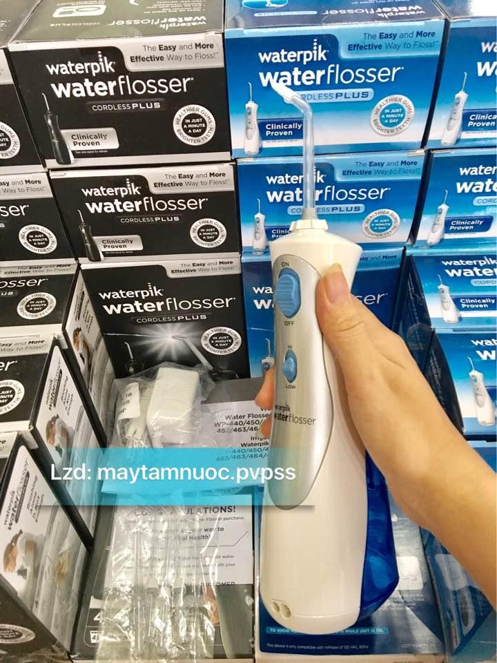 Máy tăm nước du lịch Waterpik Cordless Plus wp450 (220V)