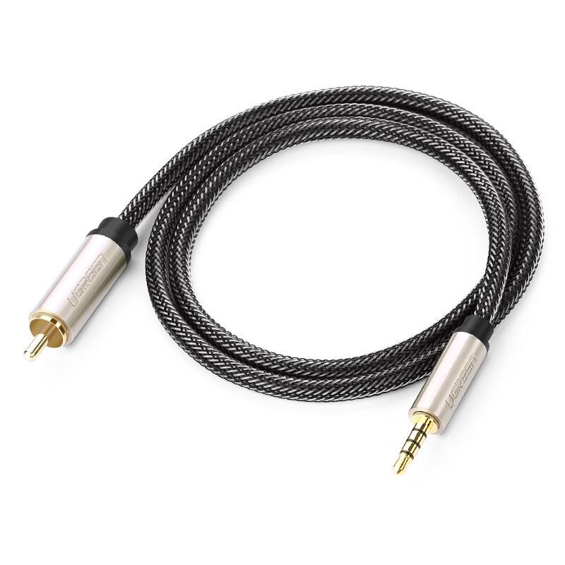Dây loa Audio 3.5 ra Coaxial Ugreen 20732 (Nhôm-1.5m)