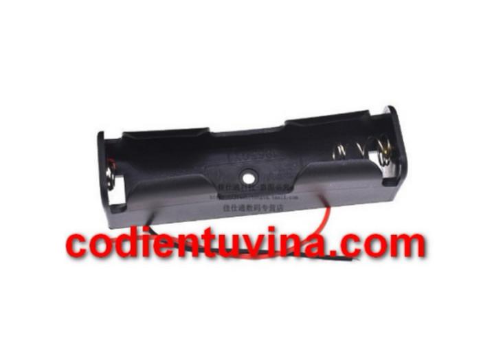Đế pin sạc 18650 có dây loại 1pin (hộp đế đựng pin)