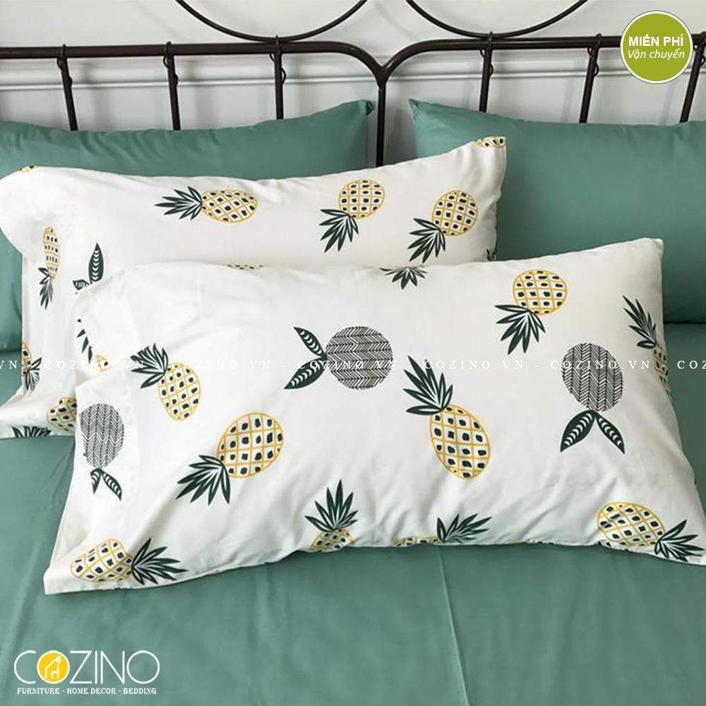 Bộ chăn ga gối Cotton 100% CZN 02 - PINEAPPLE