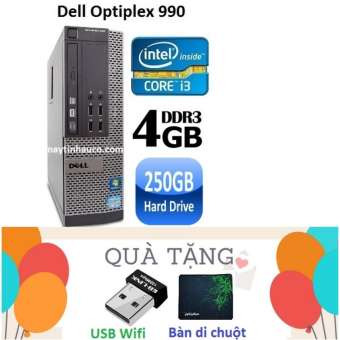 Đồng Bộ Dell Optiplex 990  Core i3 2100 / 4G / 250G -Tặng USB Wifi , Bàn di chuột , Bảo hành 24 tháng
