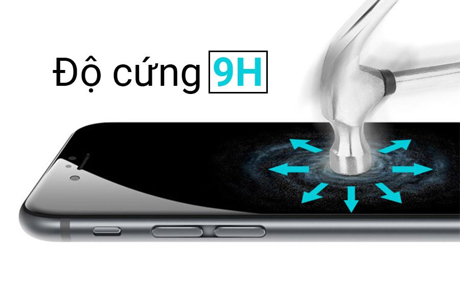 Miếng dán cường lực 9D (Tặng kèm nút HOME) Full màn cho Iphone 6/6S Trắng, Đen