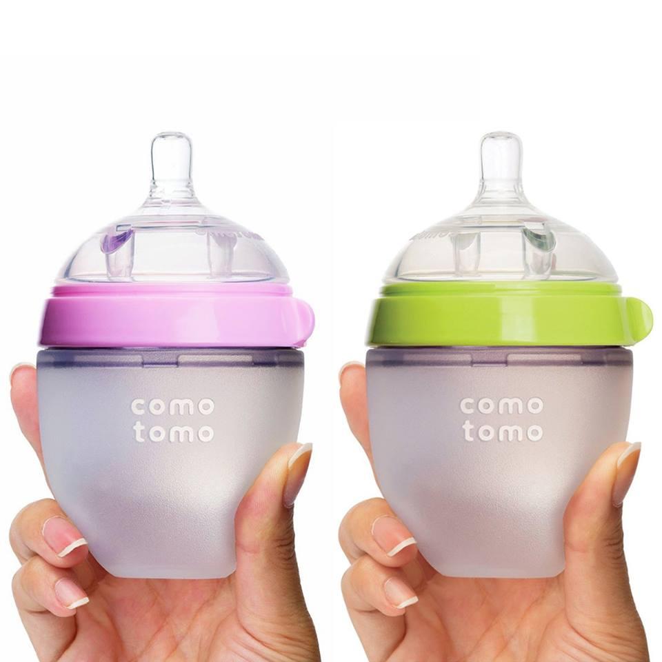 Bình sữa Comotomo siêu mềm cho bé 150ml, binh sua Comotomo sieu mem cho be 150ml, bình sữa 150ml mô phỏng ti mẹ cho bé lười ăn, binh sua 150ml mo phong ti me cho be luoi an