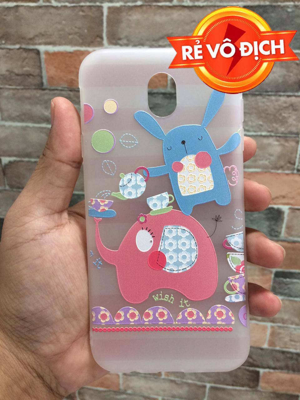 Ốp lưng Samsung J7 Pro silicone hình cute