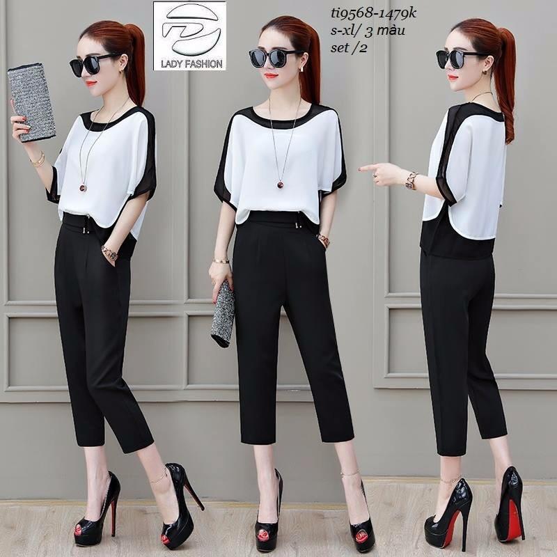 [HCM]Set bộ công sở phối voan