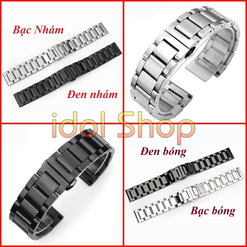 Dây đeo kim loại thép không gỉ thay thế đồng hồ  18mm / 20mm / 22mm 