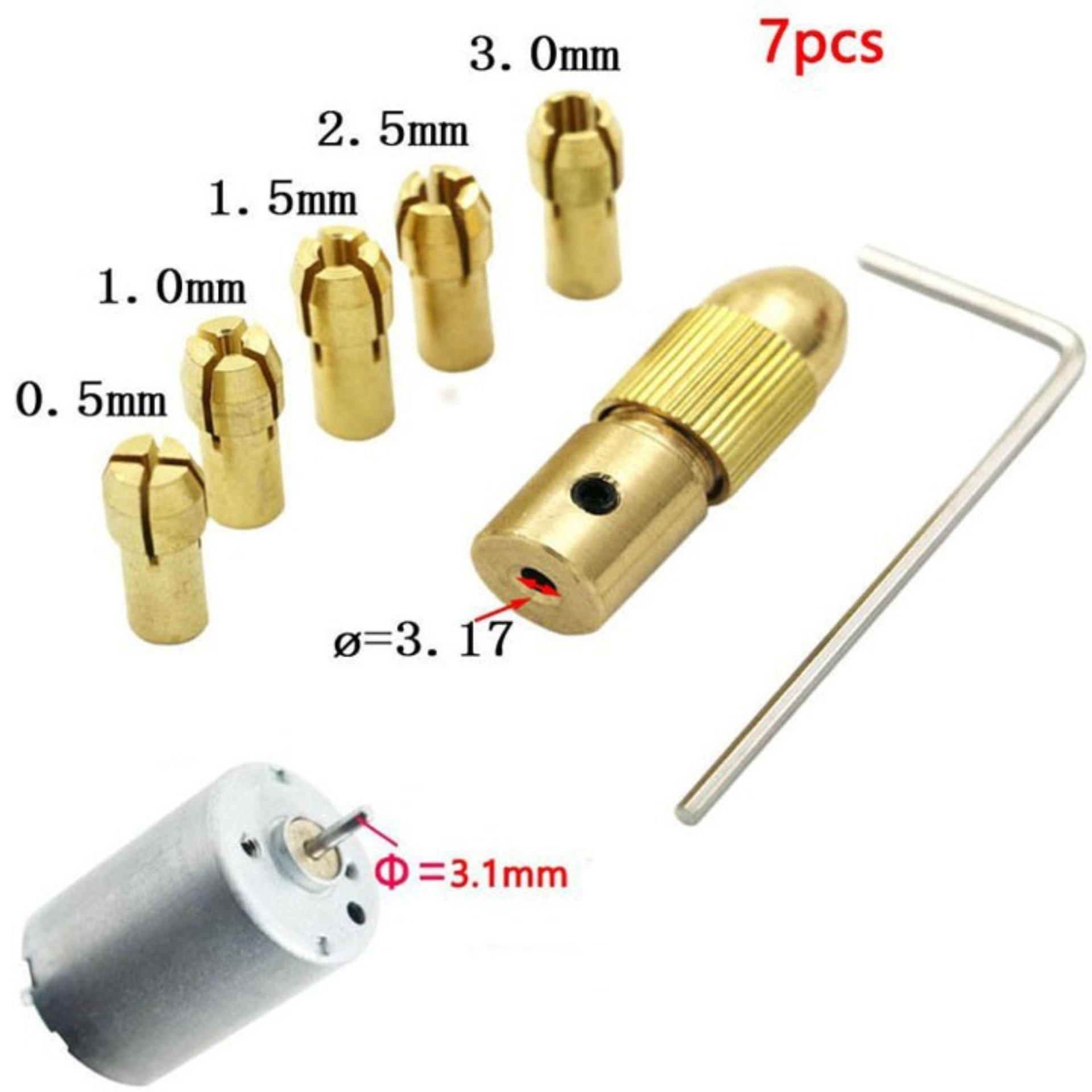 Combo  5 Đầu Kẹp Mũi Khoan Trục 3.17mm