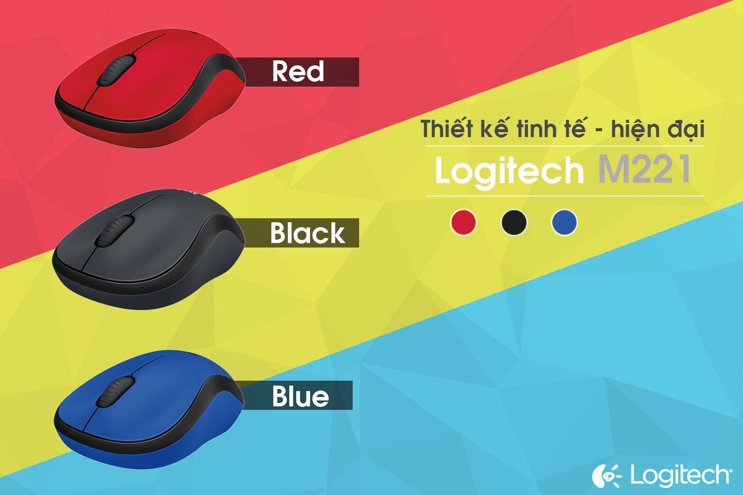 Chuột Máy Tính Không Dây LOGITECH M221- Hàng Chính Hãng
