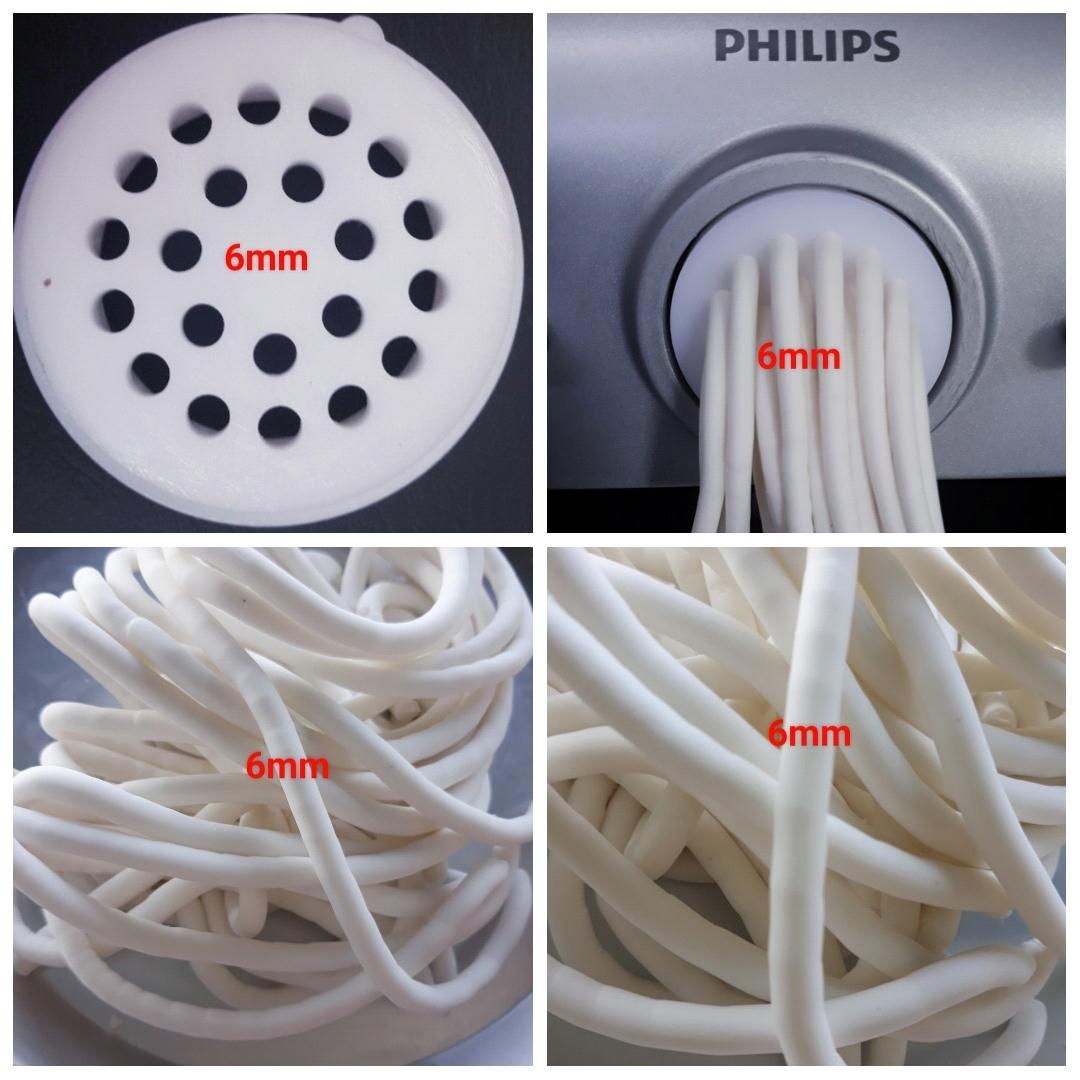 Khuôn máy làm mì Philips- Khuôn tròn 6mm