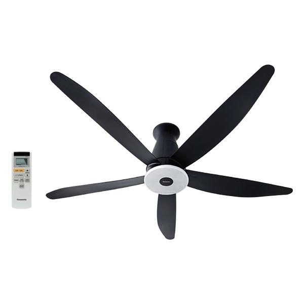 [Trả góp 0%]Quạt trần cao cấp 5 cánh Panasonic F-60XDN (Đen)
