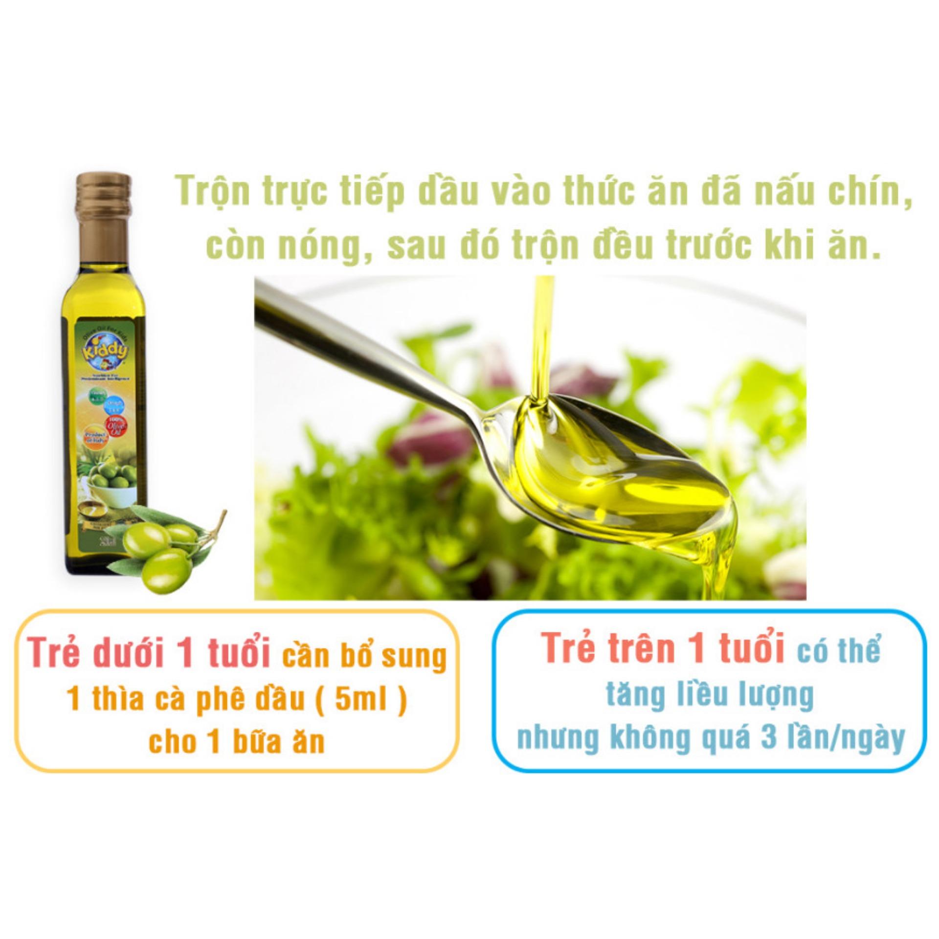 Dầu Olive cho trẻ em nhãn hiệu Kiddy 250ml